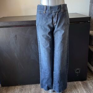 Gap Dark Rinse Cropped Flare Jeans